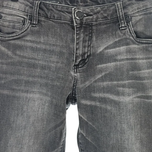 KUT Catherine Boyfriend Jeans 4 Black Wash Straight - Picture 6 of 10